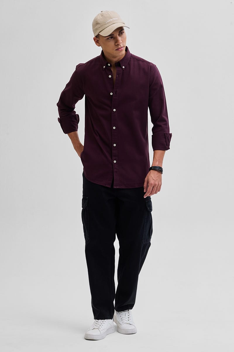 Men's Premium Solid Full Sleeve Button-Down Casual Shirt for Smart Everyday Style